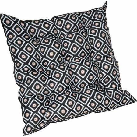 Coussin de chaise Jardin Prive Losanges Noir (46 x 46 x 6 cm)