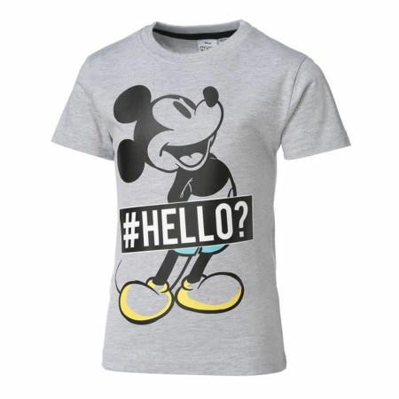 T shirt à manches courtes Enfant Disney Mickey Mouse Gris