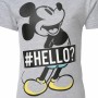 T shirt à manches courtes Enfant Disney Mickey Mouse Gris