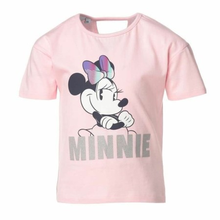 T shirt à manches courtes Enfant Disney Minnie Mouse Rose clair