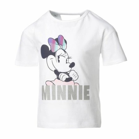 T shirt à manches courtes Enfant Disney Minnie Mouse Blanc
