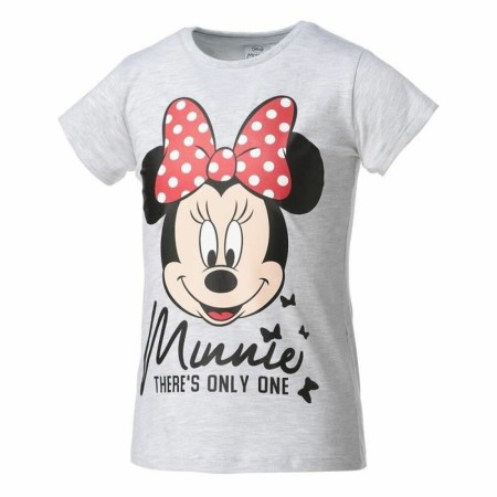 T shirt à manches courtes Enfant Disney Minnie Mouse Gris