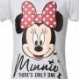 T shirt à manches courtes Enfant Disney Minnie Mouse Gris