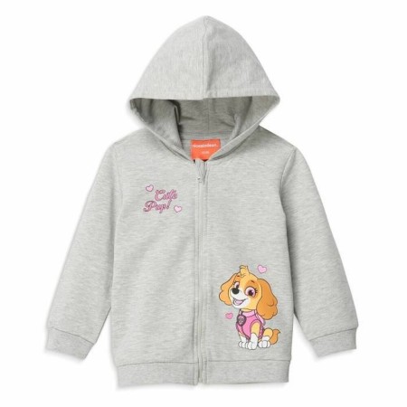 Sweat-shirt à capuche fille The Paw Patrol Gris