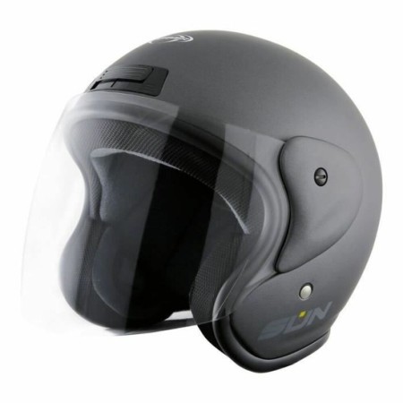 Casque Stormer Sun 2 Noir Motocyclette Jet