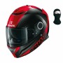 Casque intégral Shark Helmets Spartan Rouge Noir Motocyclette