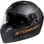 Casque intégral Stormer Pusher Blaze Noir Orange Mat Cross