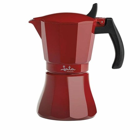 Cafetière Italienne JATA HCAF2012   * Rouge Aluminium (12 Tasses)