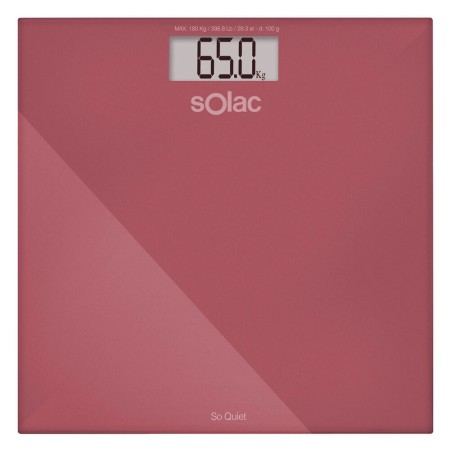 Balance Numérique de Salle de Bain Solac PD7624 Rouge