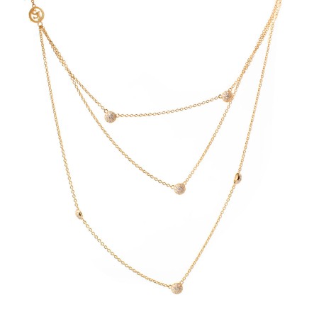 Collier Femme Sif Jakobs C1050-3-CZ-YG (25 cm)