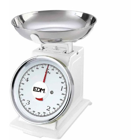 Pèse Personne Analogique EDM Blanc 5 kg (20,5 x 4 cm)