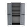 Armoire Terry jline268 Noir/Gris Résine (68 x 37,5 x 163,5 cm)