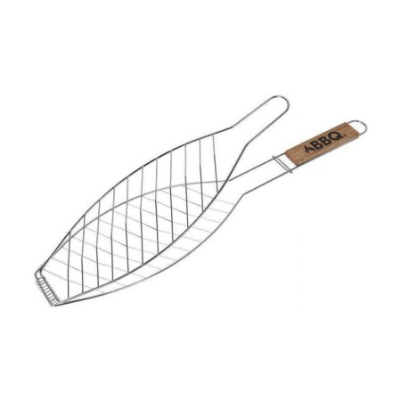 Grille de Barbecue pour Poissons Acier inoxydable (14 x 58 cm)