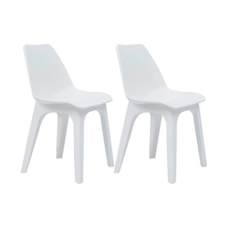 Chaise de Salle à Manger IPAE Progarden Blanc (45 x 49,5 x 81 cm)