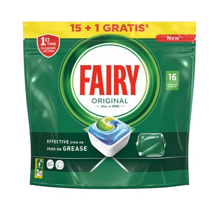 Tablettes pour Lave-vaisselle Fairy Original 16 Capsules