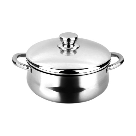 Casserole avec Couvercle FAGOR Silverinox Acier inoxydable 18/10 Chrome (Ø 24 cm)