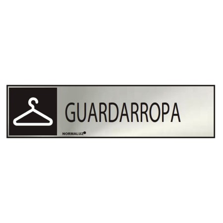 Panneau Normaluz Guardarropa Adhésif Acier inoxydable (5 x 20 cm)