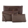 Portefeuille Michael Kors 35T1G5MT7T-BROWN 3 Pièces Marron (40 x 27 x 14 cm)