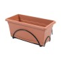 Jardinière avec support Plastiken Terre cuite polypropylène (40 x 24 cm)