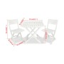 Ensemble Table + 2 Chaises IPAE Progarden Camping Set polypropylène