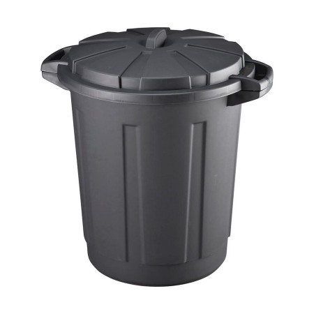 Poubelle Noir polypropylène 80 L