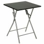 Table Piable Hespéride Acier Noir/Gris (60 x 60 x 75 cm)