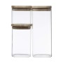 Set de 3 Boites Secret de Gourmet Empilable Transparent verre