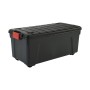 Boîte de rangement Iris Explorer box Avec des roues Noir/Rouge polypropylène 75 L (39,5 x 78 x 35 cm)