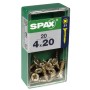 Boîte à vis SPAX Yellox Bois Tête plate 20 Pièces (4 x 20 mm)