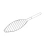 Grille de Barbecue pour Poissons Acier inoxydable (13 x 41 cm)