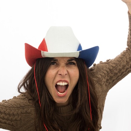 Chapeau de Cowboy Drapeau de la France