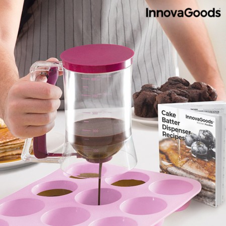 Carafe Distributrice de Pâte à Pâtisserie avec Livre de Recettes InnovaGoods