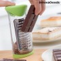 Râpe avec récipient et couvercle de distributeur 3 en 1 Cheezy InnovaGoods