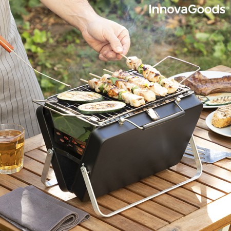 Barbecue à charbon pliable et portable Handy·q InnovaGoods