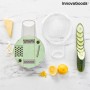 Râpe à Légumes-Mandoline Multifonction 6 en 1 avec Accessoires et Recettes Gradder InnovaGoods