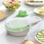 Râpe à Légumes-Mandoline Multifonction 6 en 1 avec Accessoires et Recettes Gradder InnovaGoods