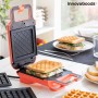 Appareil à Gaufres et à Sandwichs 2 en 1 avec Recettes Wafflicher InnovaGoods