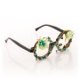 Lunettes pour Fêtes avec Fleurs et Brillants Fashion