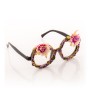 Lunettes pour Fêtes avec Fleurs et Brillants Fashion