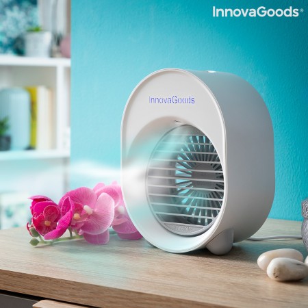 Mini-climatiseur Humidificateur à Ultrasons avec LED Koolizer InnovaGoods ‎Humidificador mini (Reconditionné A+)