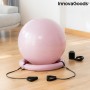 Ballon de yoga avec anneau de stabilité et bandes de résistance AshtanBall InnovaGoods (Reconditionné A+)