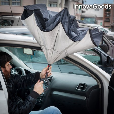 Parapluie à Fermeture Inversée InnovaGoods IG117353 (Reconditionné A)