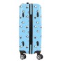 Valise cabine Moos PANDA Bleu ciel ABS (Reconditionné C)