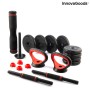 Ensemble de Poids Réglables6 en 1 avec Guide d’Exercices Sixfit InnovaGoods DUMBBELLS Fer (Reconditionné B)