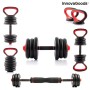 Ensemble de Poids Réglables6 en 1 avec Guide d’Exercices Sixfit InnovaGoods DUMBBELLS Fer (Reconditionné B)