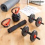 Ensemble de Poids Réglables6 en 1 avec Guide d’Exercices Sixfit InnovaGoods DUMBBELLS Fer (Reconditionné B)