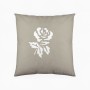 Housse de coussin Roses Devota & Lomba Roses Lino Fermeture à glissière Gris (Reconditionné A+)