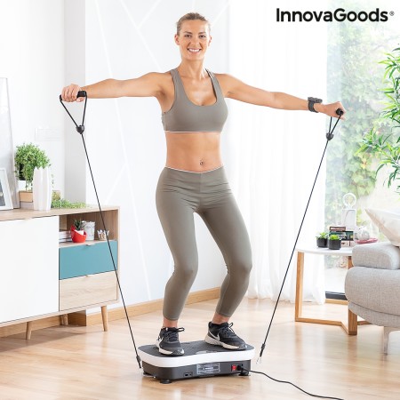 Plate-forme d'Entraînement par Vibrations avec Accessoires et Guide d'Exercices Vybeform InnovaGoods VYBEFORM Model (Reconditio