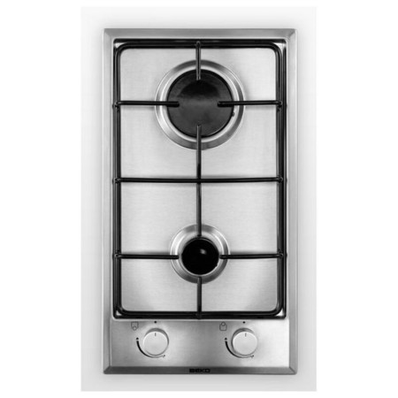 Plaque au gaz BEKO HDCG 32220 FX 3900W (2 Feux à gaz) (Reconditionné B)
