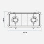 réchaud à gaz Universal Blue 793USPAE3330 (6,5 x 59 x 32,6 cm) (Reconditionné A+)